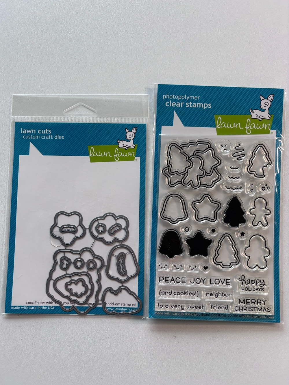 Lawn Fawn How You Bean Christmas Cookie Add On Clear Stamps & Lawn Cuts Dies